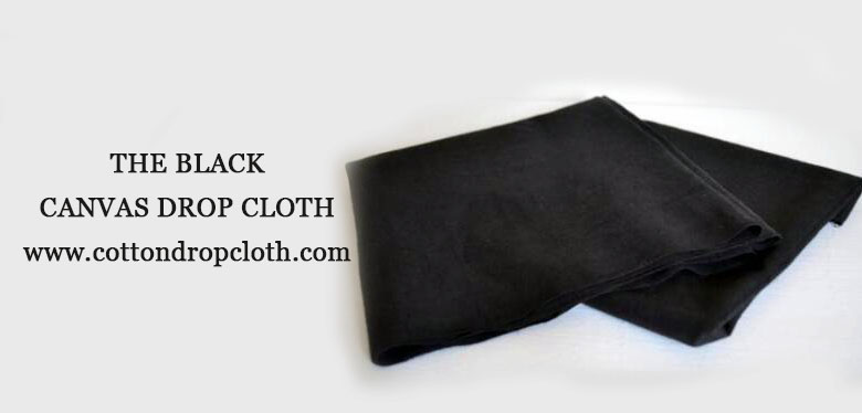 Did you see the black canvas drop cloth?